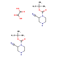 oxalic acid; bis(tert-butyl 2-cyanopiperazine-1-carboxylate)