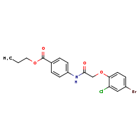 propyl 4-[2-(4-bromo-2-chlorophenoxy)acetamido]benzoate
