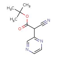 tert-butyl 2-cyano-2-(pyrazin-2-yl)acetate