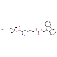 tert-butyl (2S)-2-amino-6-{[(9H-fluoren-9-ylmethoxy)carbonyl]amino}hexanoate hydrochloride