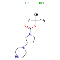 tert-butyl 3-(piperazin-1-yl)pyrrolidine-1-carboxylate dihydrochloride