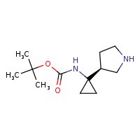 tert-butyl N-{1-[(3S)-pyrrolidin-3-yl]cyclopropyl}carbamate