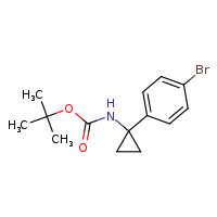 tert-butyl N-[1-(4-bromophenyl)cyclopropyl]carbamate