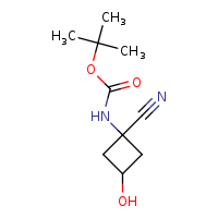 tert-butyl N-(1-cyano-3-hydroxycyclobutyl)carbamate