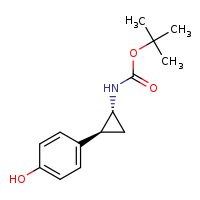 tert-butyl N-[(1R,2S)-2-(4-hydroxyphenyl)cyclopropyl]carbamate