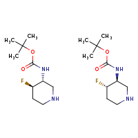 tert-butyl N-[(3R,4R)-4-fluoropiperidin-3-yl]carbamate; tert-butyl N-[(3S,4S)-4-fluoropiperidin-3-yl]carbamate