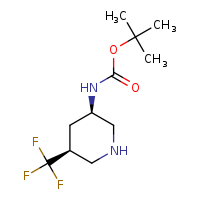 tert-butyl N-[(3R,5S)-5-(trifluoromethyl)piperidin-3-yl]carbamate