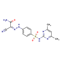 (Z)-1-carbamoyl-N-{4-[(4,6-dimethylpyrimidin-2-yl)sulfamoyl]phenyl}methanecarbohydrazonoyl cyanide