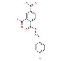 (Z)-[(4-bromophenyl)methylidene]amino 2,4-dinitrobenzoate