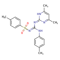 (Z)-N-(4,6-dimethyl-1H-pyrimidin-2-ylidene)-N''-(4-methylbenzenesulfonyl)-N'-(4-methylphenyl)guanidine