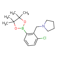1-{[2-chloro-6-(4,4,5,5-tetramethyl-1,3,2-dioxaborolan-2-yl)phenyl]methyl}pyrrolidine