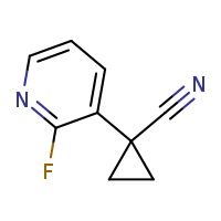 1-(2-fluoropyridin-3-yl)cyclopropane-1-carbonitrile