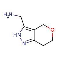 1-{2H,4H,6H,7H-pyrano[4,3-c]pyrazol-3-yl}methanamine