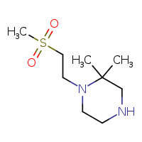 1-(2-methanesulfonylethyl)-2,2-dimethylpiperazine