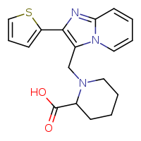1-{[2-(thiophen-2-yl)imidazo[1,2-a]pyridin-3-yl]methyl}piperidine-2-carboxylic acid