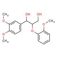 1-(3,4-dimethoxyphenyl)-2-(2-methoxyphenoxy)propane-1,3-diol