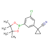 1-[3-chloro-5-(4,4,5,5-tetramethyl-1,3,2-dioxaborolan-2-yl)phenyl]cyclopropane-1-carbonitrile