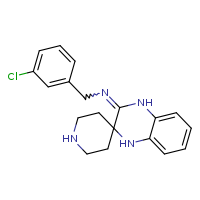 1-(3-chlorophenyl)-N-{1',4'-dihydrospiro[piperidine-4,2'-quinoxalin]-3'-ylidene}methanamine