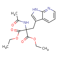 1,3-diethyl 2-acetamido-2-{1H-pyrrolo[2,3-b]pyridin-3-ylmethyl}propanedioate