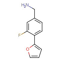 1-[3-fluoro-4-(furan-2-yl)phenyl]methanamine