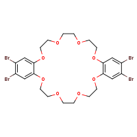 14,15,30,31-tetrabromo-2,5,8,11,18,21,24,27-octaoxatricyclo[26.4.0.0¹²,¹?]dotriaconta-1(28),12,14,16,29,31-hexaene