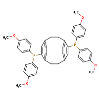 {14-[bis(4-methoxyphenyl)phosphanyl]tricyclo[8.2.2.2?,?]hexadeca-1(12),4(16),5,7(15),10,13-hexaen-5-yl}bis(4-methoxyphenyl)phosphane