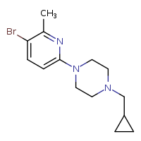 1-(5-bromo-6-methylpyridin-2-yl)-4-(cyclopropylmethyl)piperazine