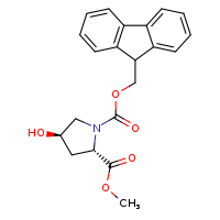 1-(9H-fluoren-9-ylmethyl) 2-methyl (2S,4R)-4-hydroxypyrrolidine-1,2-dicarboxylate