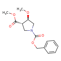 1-benzyl 3-methyl (3S,4R)-4-methoxypyrrolidine-1,3-dicarboxylate