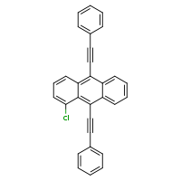 1-chloro-9,10-bis(2-phenylethynyl)anthracene