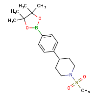 1-methanesulfonyl-4-[4-(4,4,5,5-tetramethyl-1,3,2-dioxaborolan-2-yl)phenyl]piperidine
