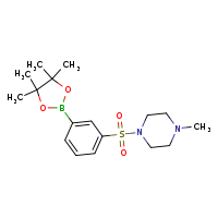1-methyl-4-[3-(4,4,5,5-tetramethyl-1,3,2-dioxaborolan-2-yl)benzenesulfonyl]piperazine
