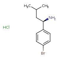 (1R)-1-(4-bromophenyl)-3-methylbutan-1-amine hydrochloride