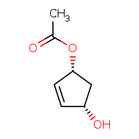 (1R,4S)-4-hydroxycyclopent-2-en-1-yl acetate