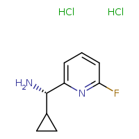 (1S)-1-cyclopropyl-1-(6-fluoropyridin-2-yl)methanamine dihydrochloride