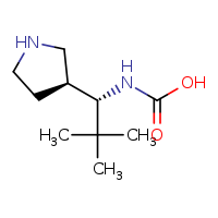 (1S)-2,2-dimethyl-1-[(3S)-pyrrolidin-3-yl]propylcarbamic acid