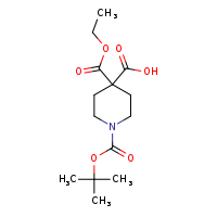 1-(tert-butoxycarbonyl)-4-(ethoxycarbonyl)piperidine-4-carboxylic acid