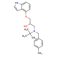1-{tert-butyl[(4-methylphenyl)methyl]amino}-3-(1H-indol-4-yloxy)propan-2-ol