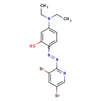 2-[(1E)-2-(3,5-dibromopyridin-2-yl)diazen-1-yl]-5-(diethylamino)phenol