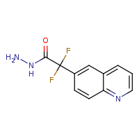 2,2-difluoro-2-(quinolin-6-yl)acetohydrazide