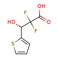 2,2-difluoro-3-hydroxy-3-(thiophen-2-yl)propanoic acid