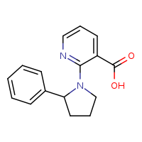 2-(2-phenylpyrrolidin-1-yl)pyridine-3-carboxylic acid