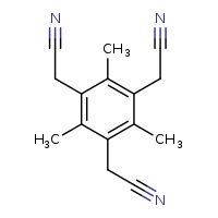 2-[3,5-bis(cyanomethyl)-2,4,6-trimethylphenyl]acetonitrile