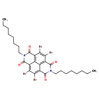2,3,9,10-tetrabromo-6,13-dioctyl-6,13-diazatetracyclo[6.6.2.0?,¹?.0¹¹,¹?]hexadeca-1,3,8(16),9,11(15)-pentaene-5,7,12,14-tetrone