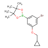 2-[3-bromo-5-(cyclopropylmethoxy)phenyl]-4,4,5,5-tetramethyl-1,3,2-dioxaborolane