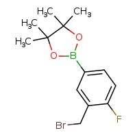 2-[3-(bromomethyl)-4-fluorophenyl]-4,4,5,5-tetramethyl-1,3,2-dioxaborolane