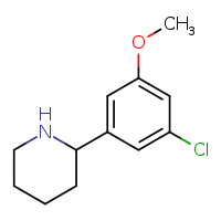 2-(3-chloro-5-methoxyphenyl)piperidine
