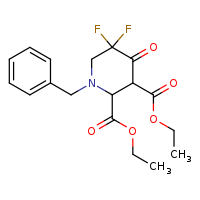 2,3-diethyl 1-benzyl-5,5-difluoro-4-oxopiperidine-2,3-dicarboxylate