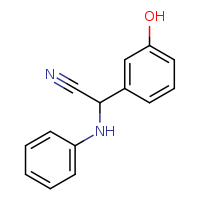 2-(3-hydroxyphenyl)-2-(phenylamino)acetonitrile
