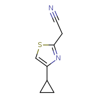 2-(4-cyclopropyl-1,3-thiazol-2-yl)acetonitrile
